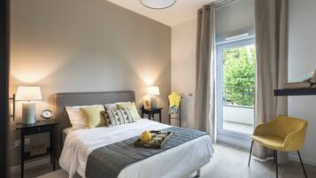 Appartement Deluxe, 2 chambres | Chambres insonorisées, lits bébé (gratuits), Wi-Fi gratuit