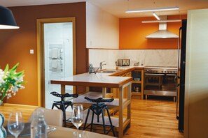 Private kitchen - NO.1 Bakewell - New, modern one bedroom apartment with private parking. (Bakewell)