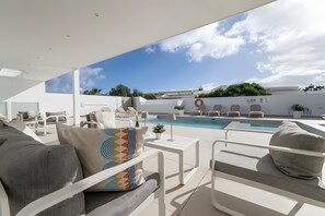 Pool - Vacation Villa 'Catherina' with Mountain View, Wi-Fi and Air Conditioning (Playa Blanca)