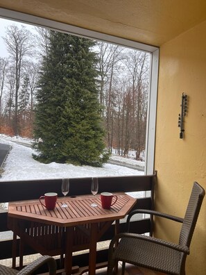 Outdoor dining - FeWo Jagsch - HarzPur - incl. bed linen and towels (Braunlage)