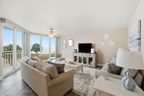 Condo, 1 King Bed with Sofa bed (SeaSpray West 303-Gulf Front) | Living area - Seaspray West 303-gulf Front (Pensacola)