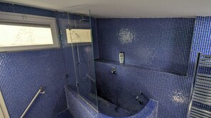 Dusche, Haartrockner, Bidet, Handtücher