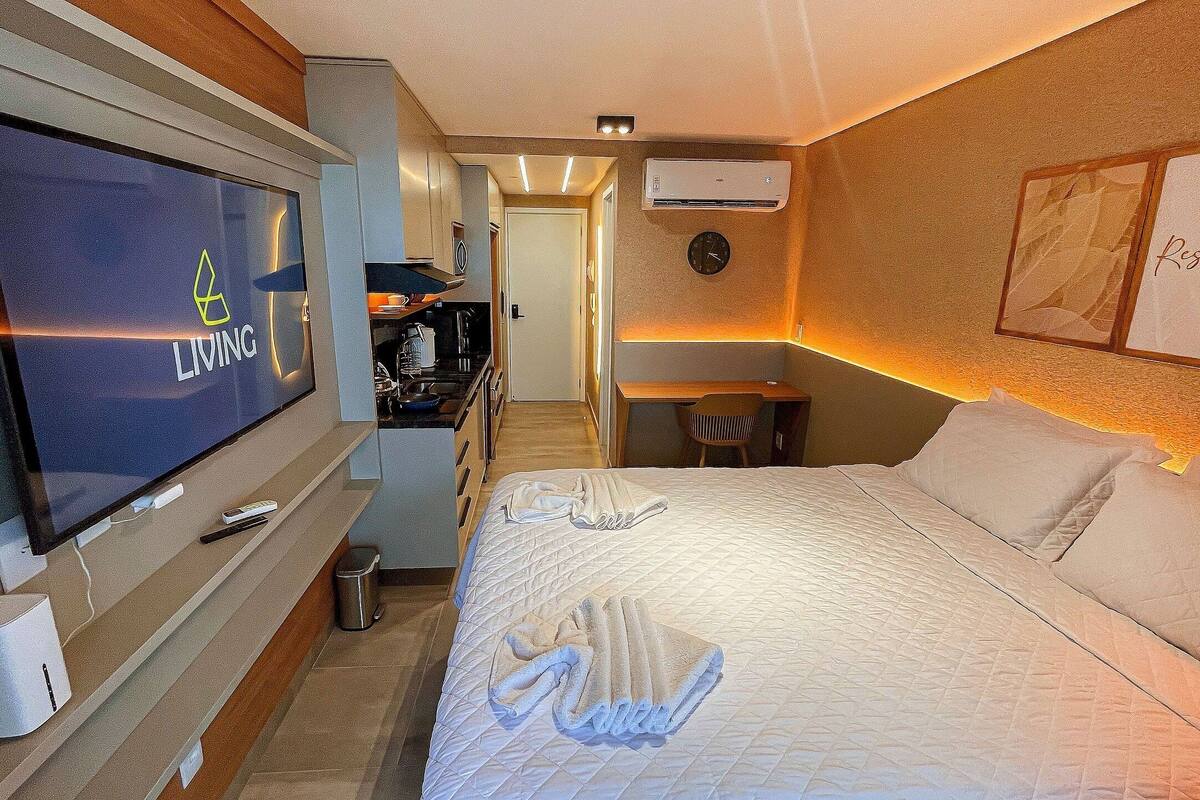 Apartment | Peralatan tempat tidur hipoalergenik, Wi-fi percuma 