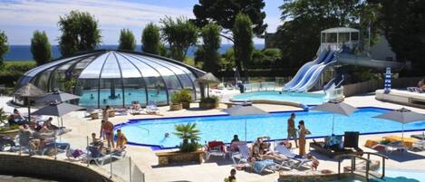 Indoor pool, a heated pool