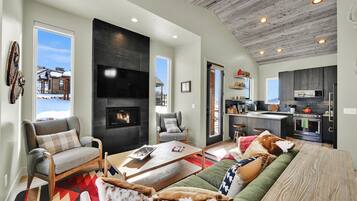 TV, DVD player, table football, stereo