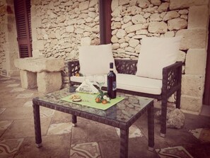 Superior Double Room, Patio, Garden View | Terrace/patio - Agriturismo Masseria Pallanzano (Otranto)