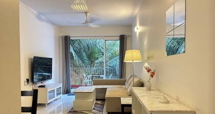 Cozy 2-bedroom apartment with AC & Dryer near Dabolim airport