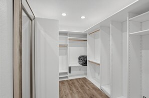 Walk-In Closet | Spacious Storage | Built-In Shelving