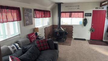 Télévision, cheminée