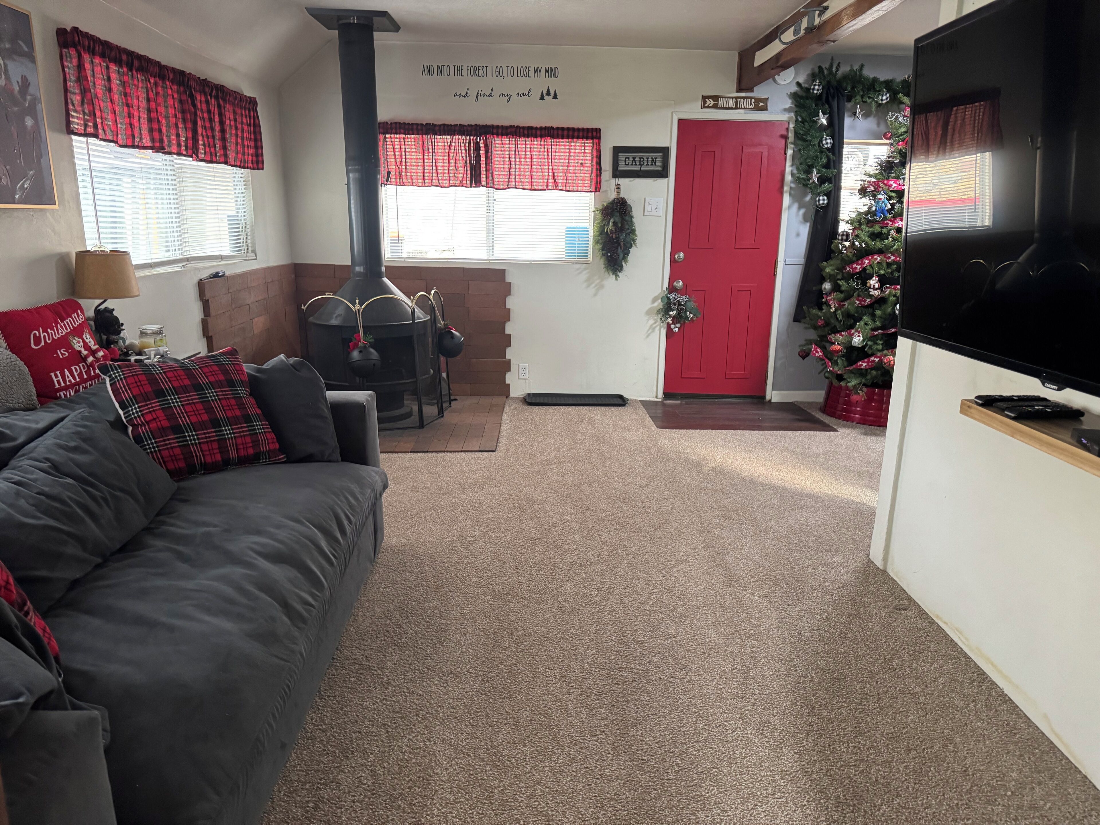 Télévision, cheminée