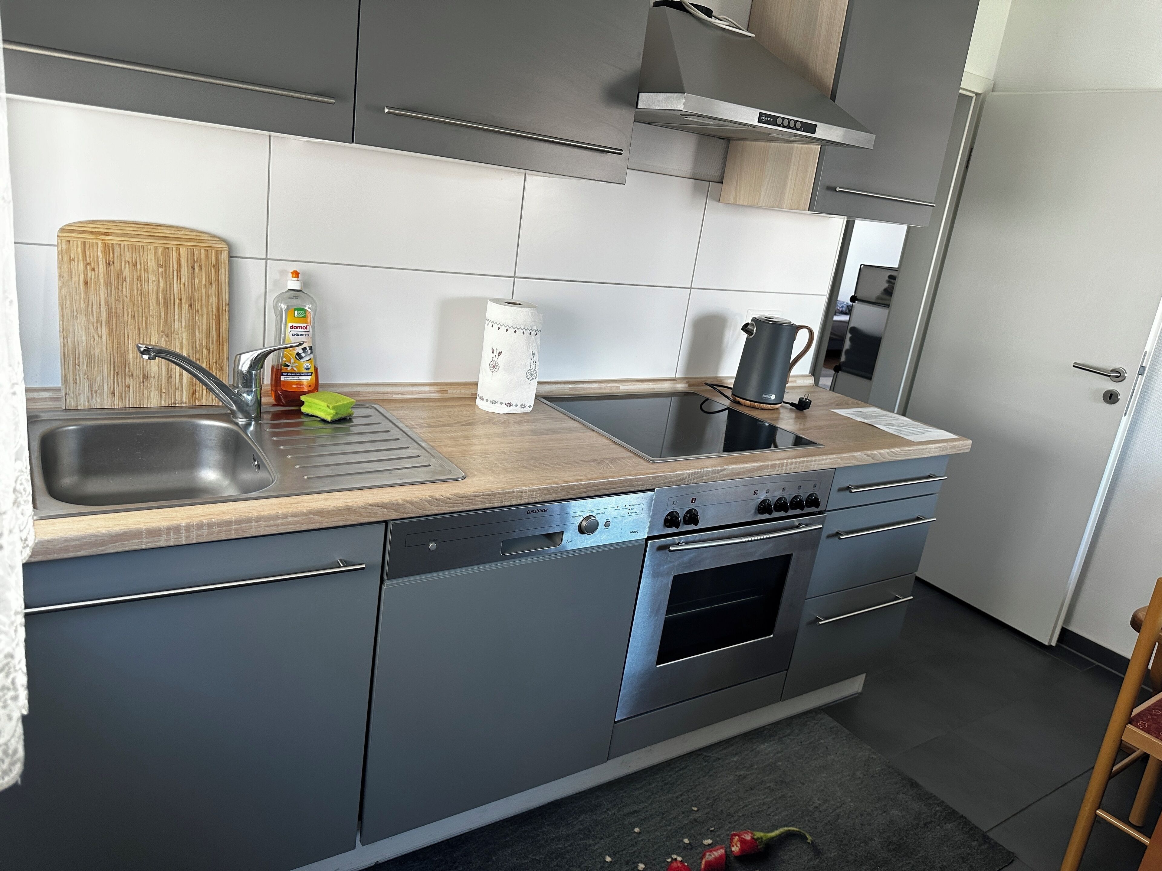 Kühlschrank, Ofen, Herdplatte, Geschirrspüler