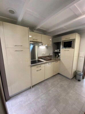 Fridge, microwave, stovetop, dishwasher - ZEcamping familial piscine couverte locatif LV BBQ 5 pers (Léon)