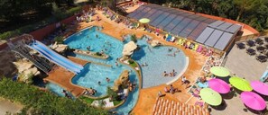 Indoor pool, a heated pool