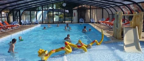 Indoor pool, a heated pool