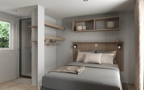 3 bedrooms - ZEcamping 3* familial piscine chauffée locatif TV LV clim 35m2 4 pers (Hauterives)