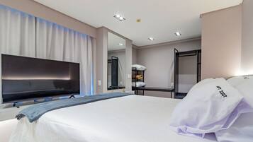 Comfort-Apartment | 1 Schlafzimmer, Verdunkelungsvorhänge, kostenlose Zustellbetten