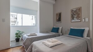 Apartment, City View | Desk, laptop workspace, blackout drapes, iron/ironing board - MOT Laprida (Buenos Aires)