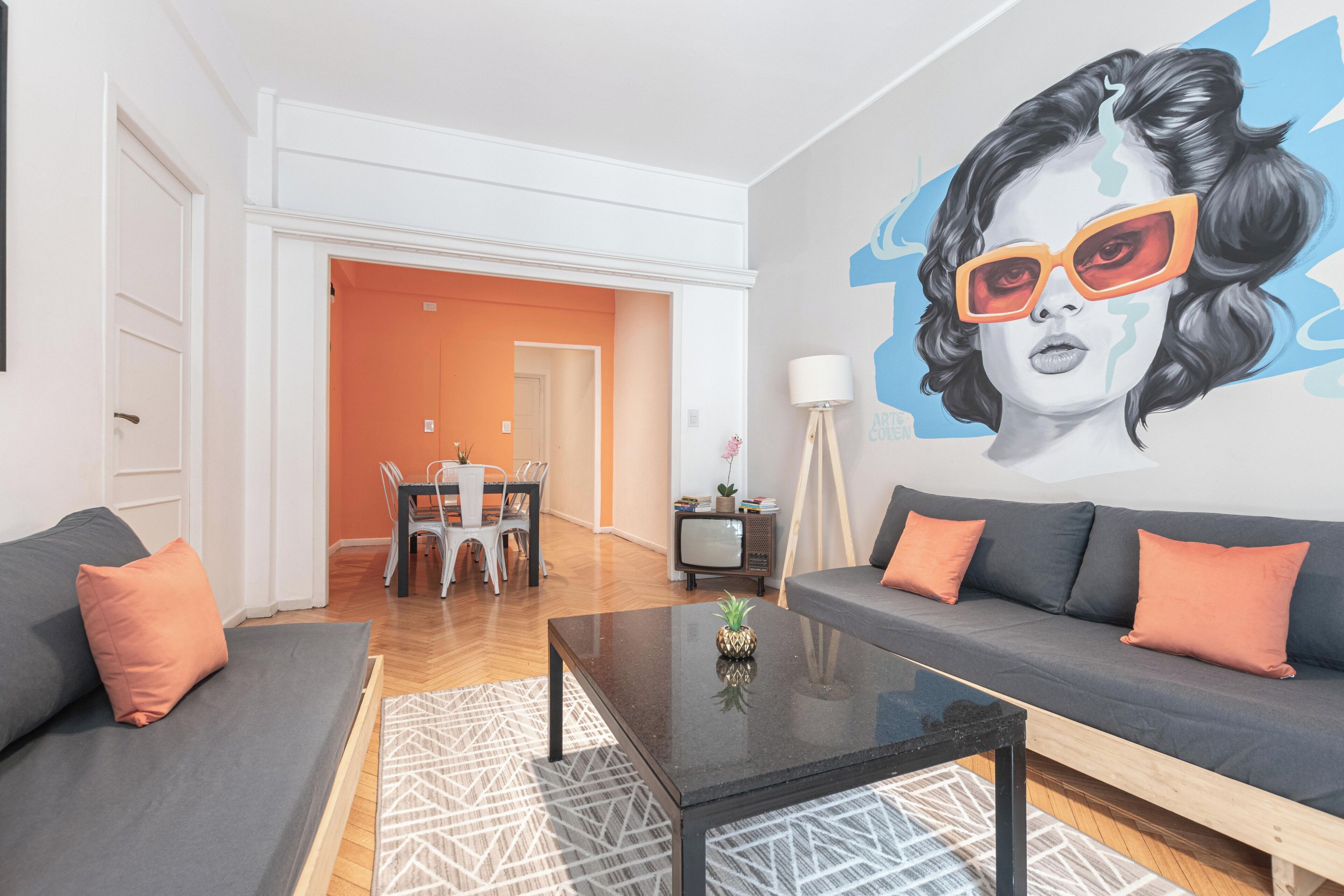 Comfort-Apartment, Stadtblick | Wohnbereich