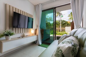 Basic Apartment | Living area - Porto Male #02 - Apto Com Piscina por Carpediem (Ipojuca)