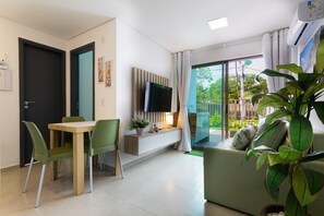 Basic Apartment | Living area - Porto Male #02 - Apto Com Piscina por Carpediem (Ipojuca)