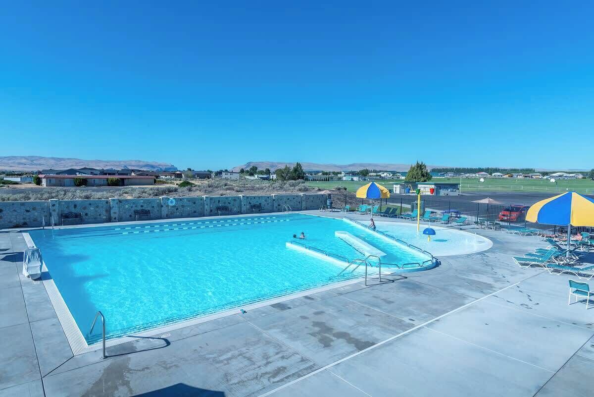 A heated pool