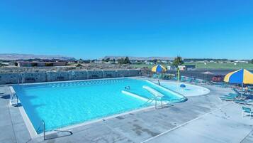 A heated pool