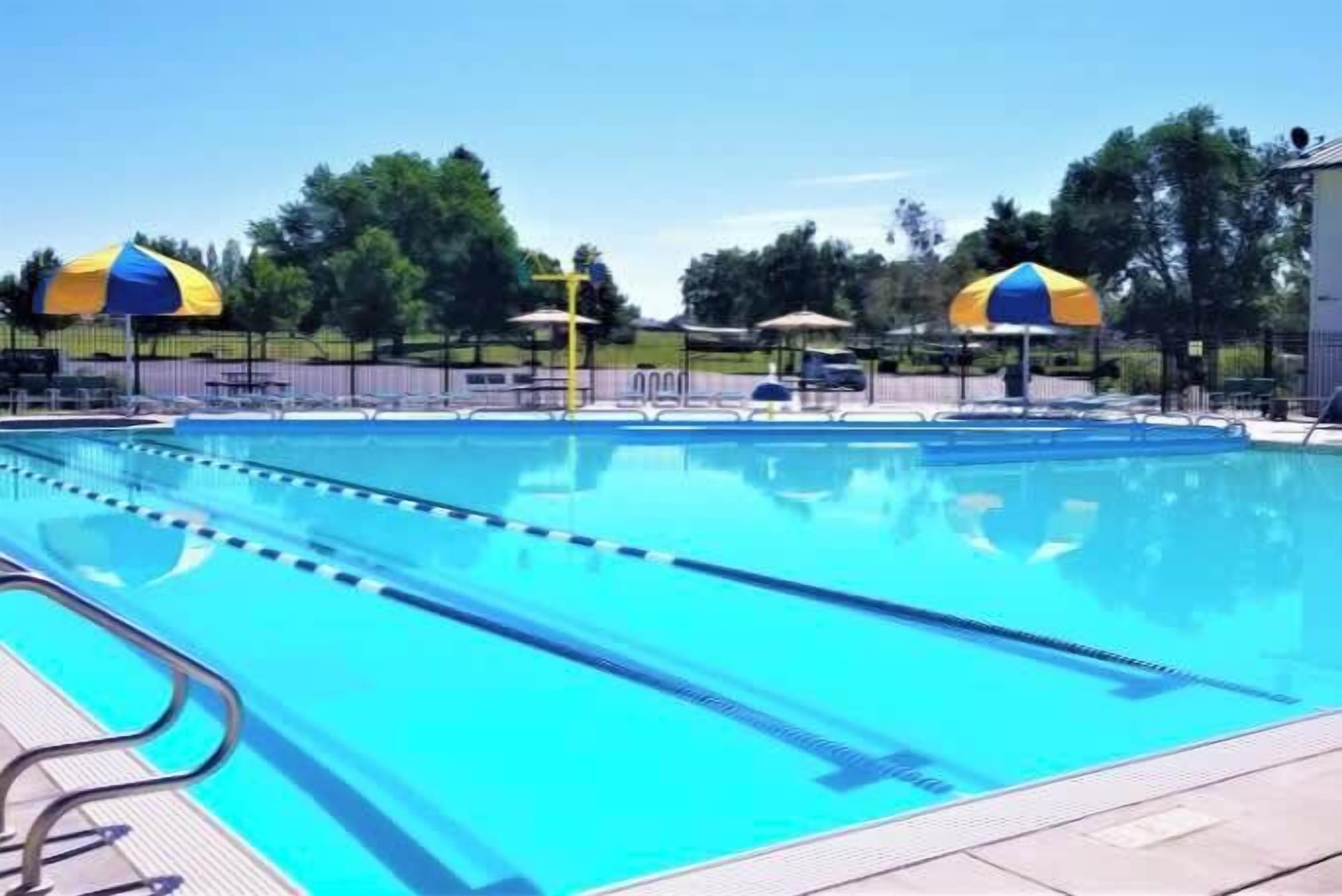 A heated pool