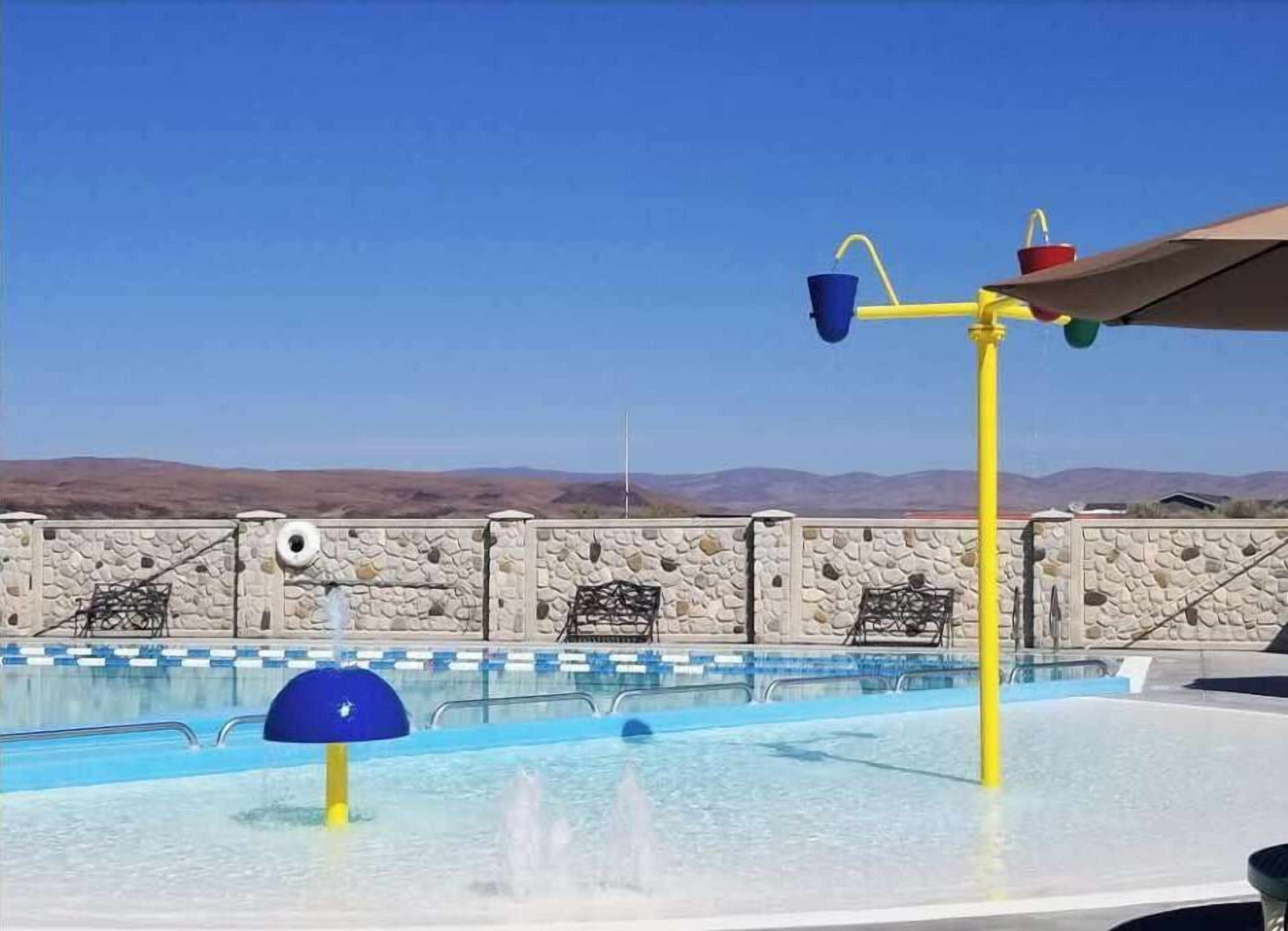 A heated pool