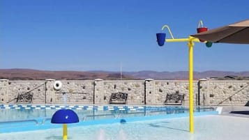 A heated pool