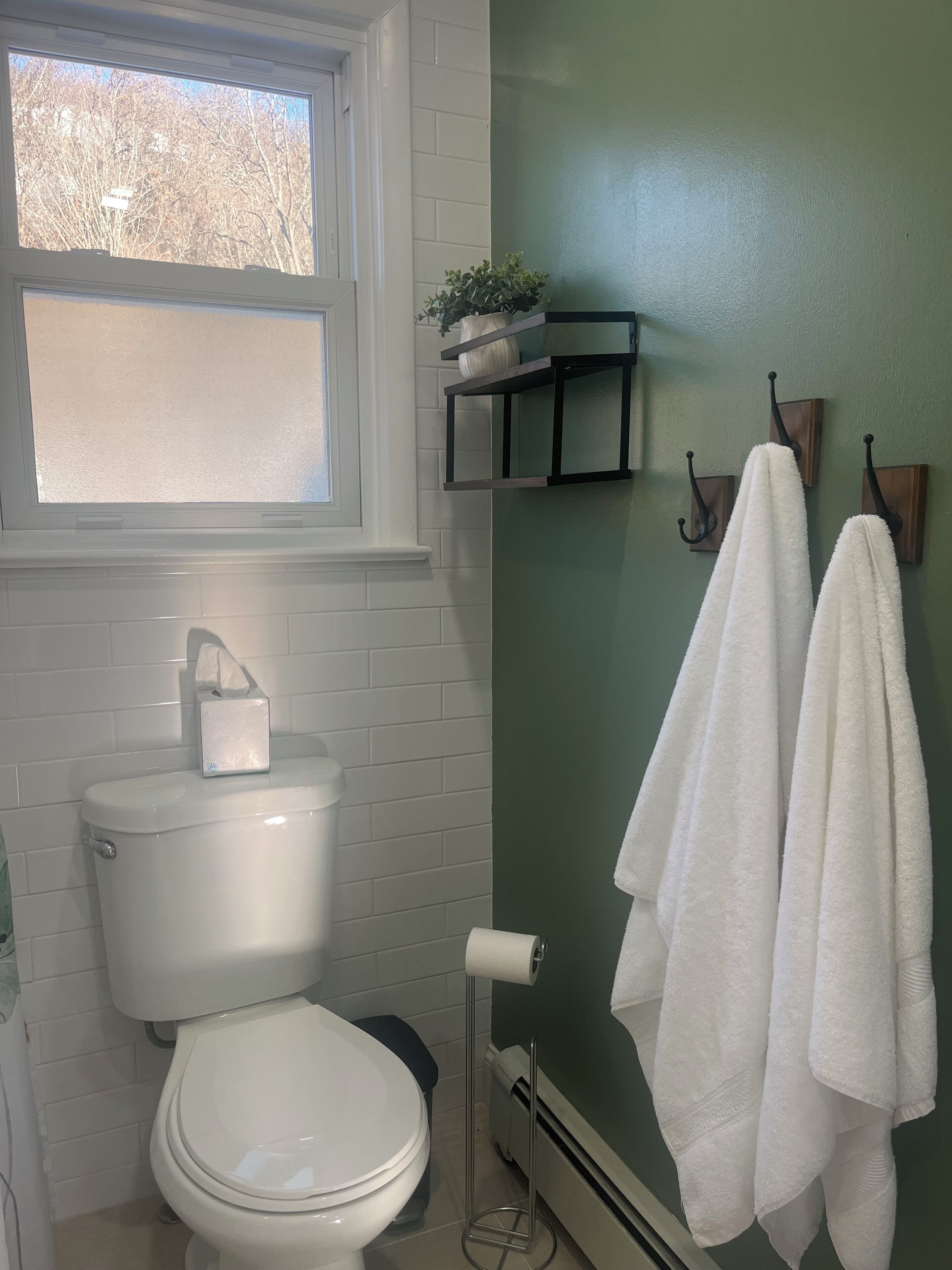 Towels, soap, toilet paper