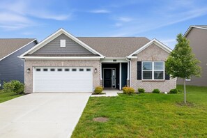 Exterior - McCordsville Home with Pool, Fire Pit and Yard (McCordsville)
