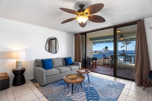 Condo, 1 King Bed with Sofa bed (Kona Reef F-23) | Living area - Kona Reef F-23 (Kailua-Kona)