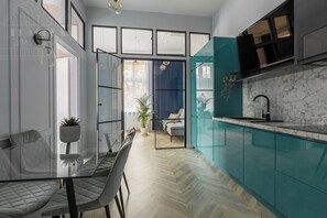Interior - Apartment Turquoise. (Kraków)