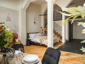 1 bedroom, iron/ironing board, WiFi - Art Palace 58m apartment with mezzanine (Kraków)
