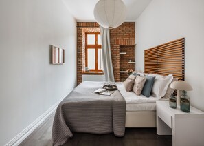 2 bedrooms, WiFi, bed sheets - Bauhaus Apartment 1-bed (Kraków)