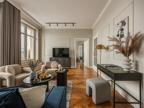 Living area - Iconic Sunset Penthouse 115 sqm (Kraków)