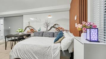 2 bedrooms, iron/ironing board, travel crib, WiFi