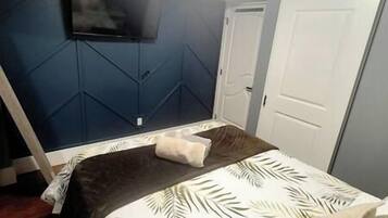 2 bedrooms, iron/ironing board, travel crib, WiFi