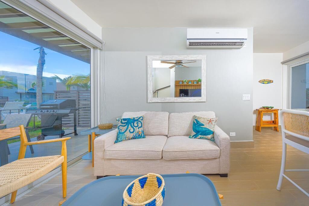 Deluxe Villa, Partial Ocean View | Living area | Smart TV