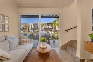 Deluxe Villa, Partial Ocean View | Living area | Smart TV - Villas The Tides by Playa Caracol Resort (Punta Chame)