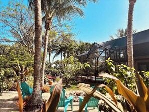 Terrace/patio - Unique Treehouse-ish~Private Pool/Kayak/Bike/Grill (Stuart)