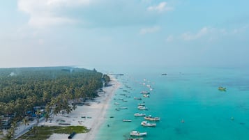 Beach nearby, white sand