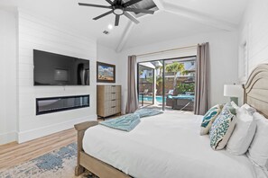 6 bedrooms, iron/ironing board, free WiFi, bed sheets - 30A Happy by the Sea | Private Heated Pool & Spa, Golf Cart, Near Beach (Santa Rosa Beach)
