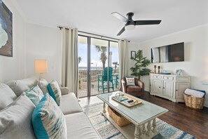 Condo, 1 cama King size y sofá cama (Seaside Beach & Racquet 3205) | Área de sala de estar