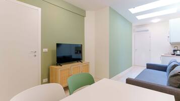 Dimore d'Azeglio 1 | Living area | 45-inch flat-screen TV with digital channels