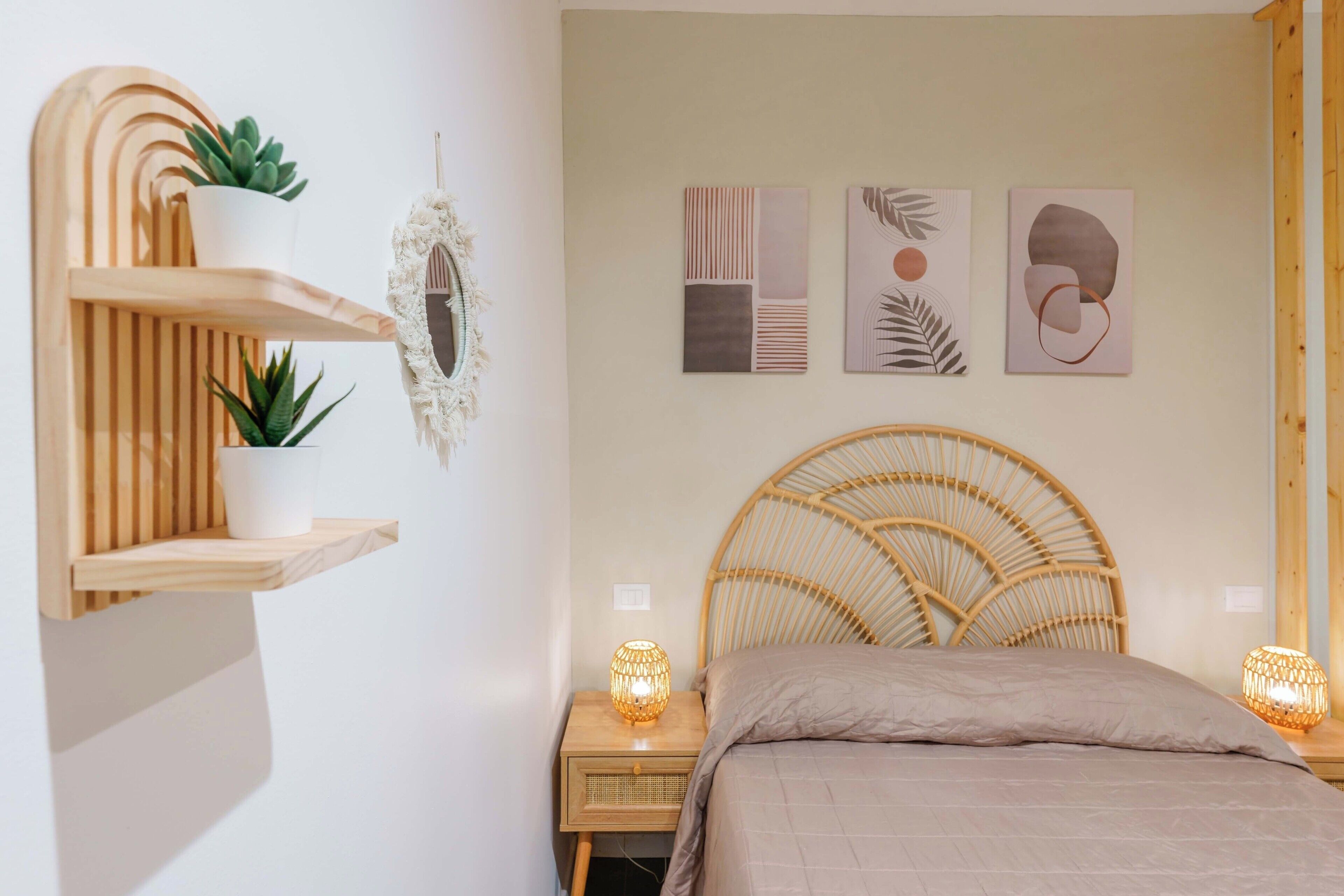 Apartamento (Levante Boho Studio) | Berços (sobretaxa), Wi-Fi de cortesia, roupa de cama