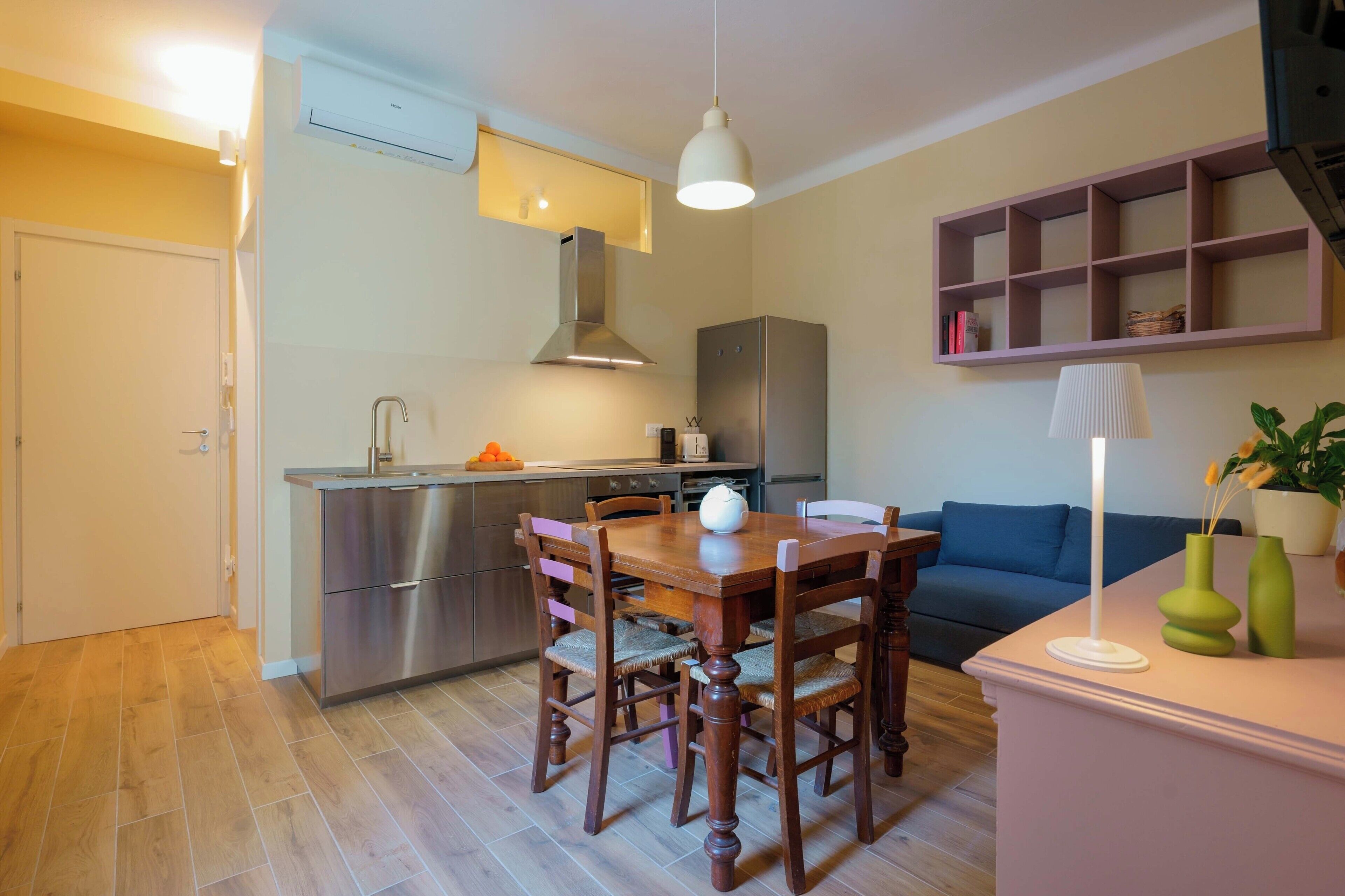 Apartment (Spacious Family) | Private kitchen | Full-size fridge, microwave, stovetop, cookware/dishes/utensils