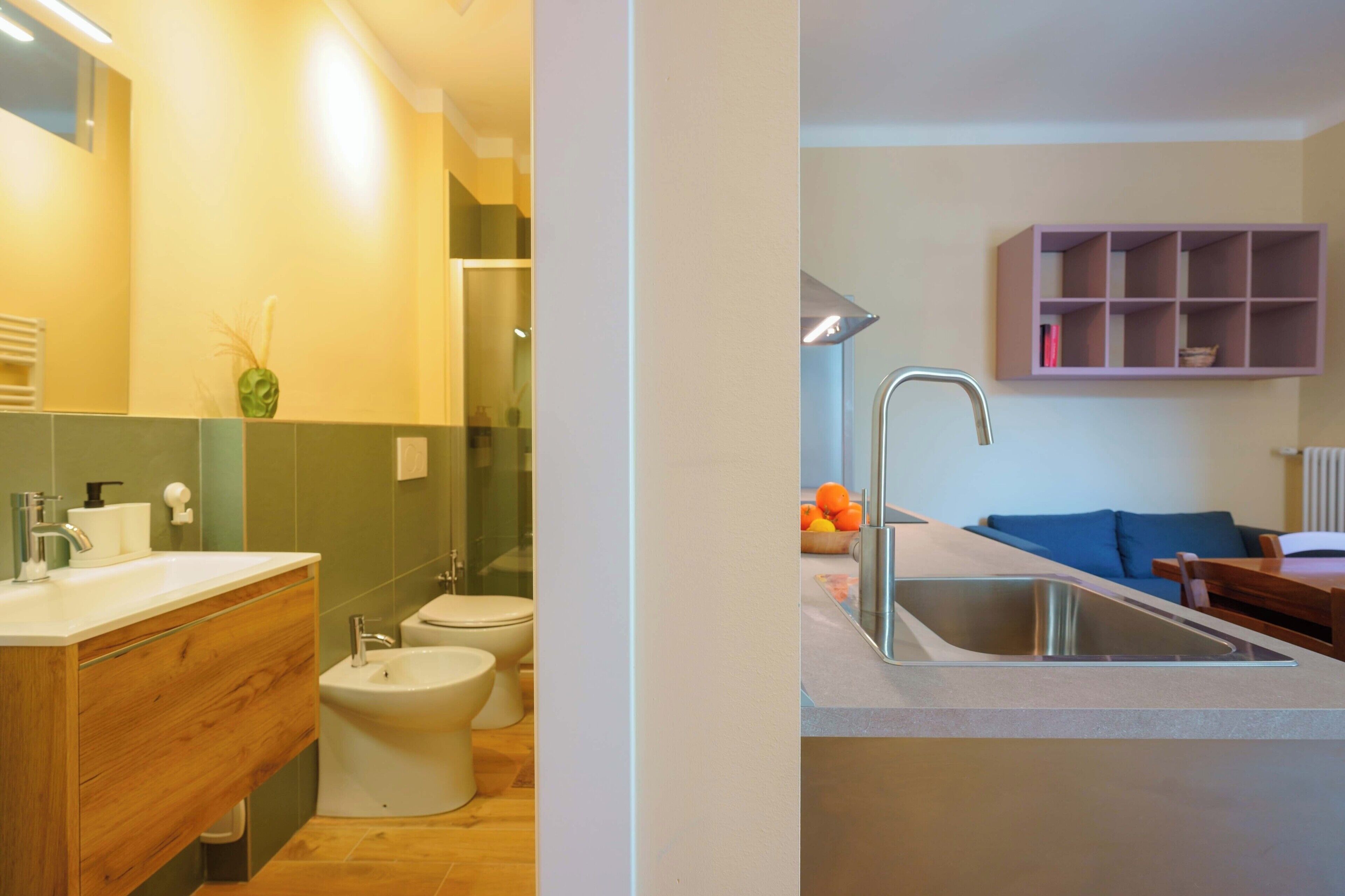 อพาร์ทเมนท์ (Spacious Family) | ห้องน้ำ | ฝักบัว, ผ้าเช็ดตัว