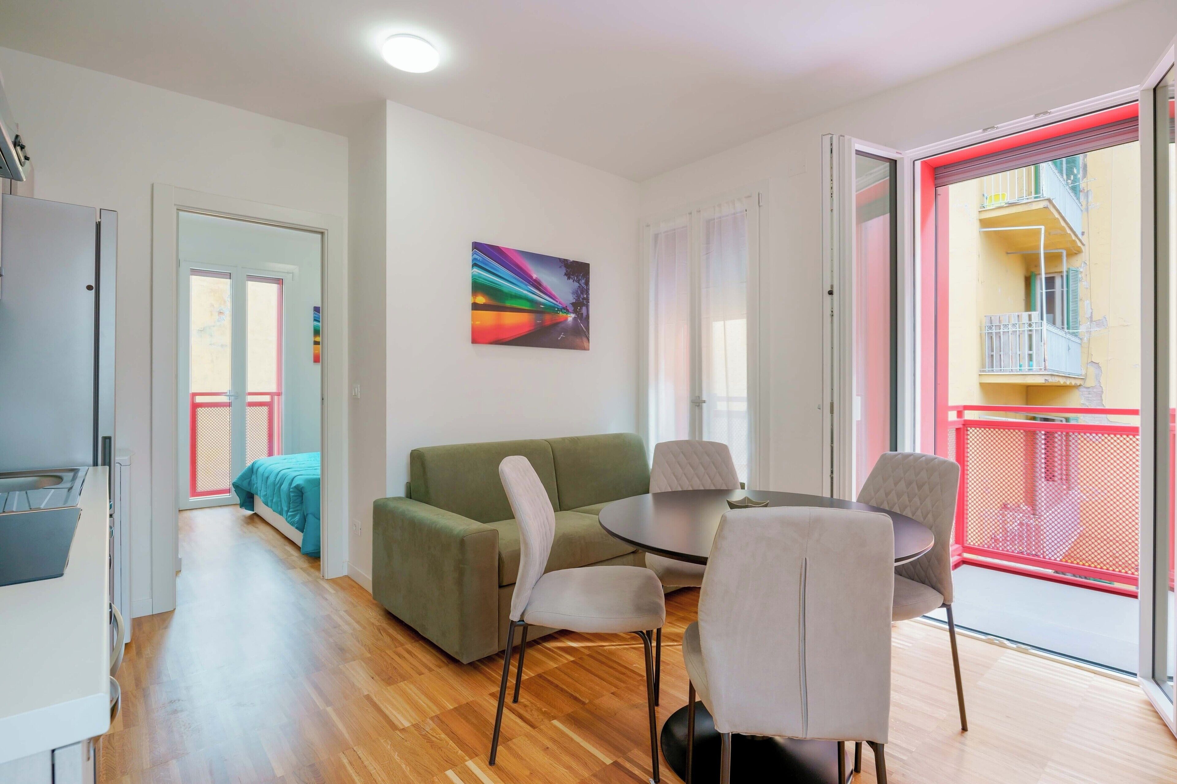 Apartment (Mascarella 86 - Green) | Area soggiorno | TV a schermo piatto 45 pollici con canali digitali