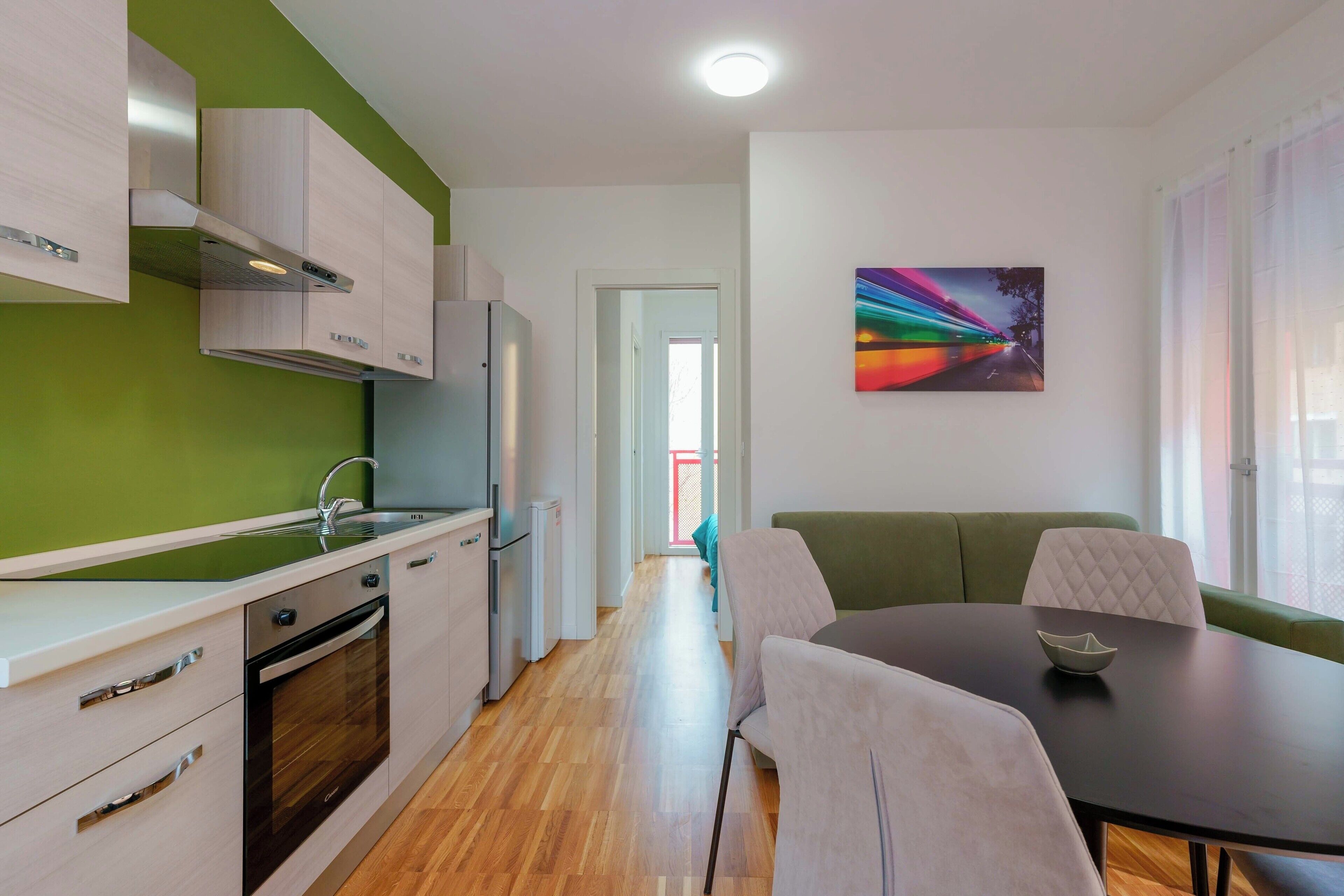Apartment (Mascarella 86 - Green) | Eget kjøkken | Kjøleskap, mikrobølgeovn, ovn og kokeplater